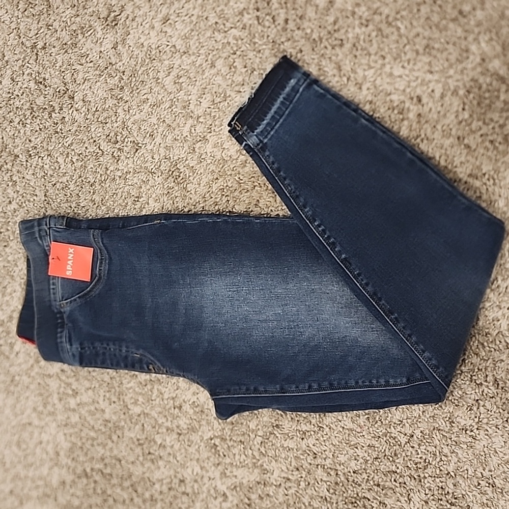 NWT SPANX Distress Skinny Jeans